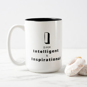 Tasse 2 Couleurs Intelligent et Inspirant I - Luxe Personnalisé
