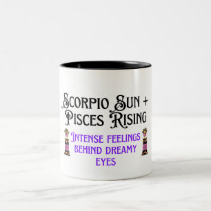 Tasse 2 Couleurs Intensité mystique - Soleil Scorpion, Poissons Se