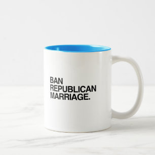 TASSE 2 COULEURS INTERDIRE LE MARIAGE RÉPUBLICAIN