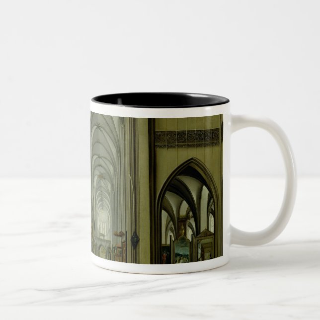 Tasse 2 Couleurs Intérieur de cathédrale d'Anvers (Droit)
