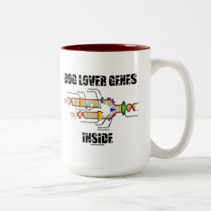 Tasse 2 Couleurs Intérieur de gènes d'amoureux des chiens