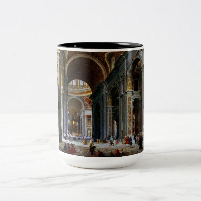 Tasse 2 Couleurs Intérieur de la basilique Saint-Pierre, Rome (Centre)