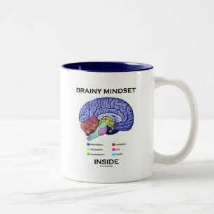 Tasse 2 Couleurs Intérieur intelligent de mentalité (cerveau
