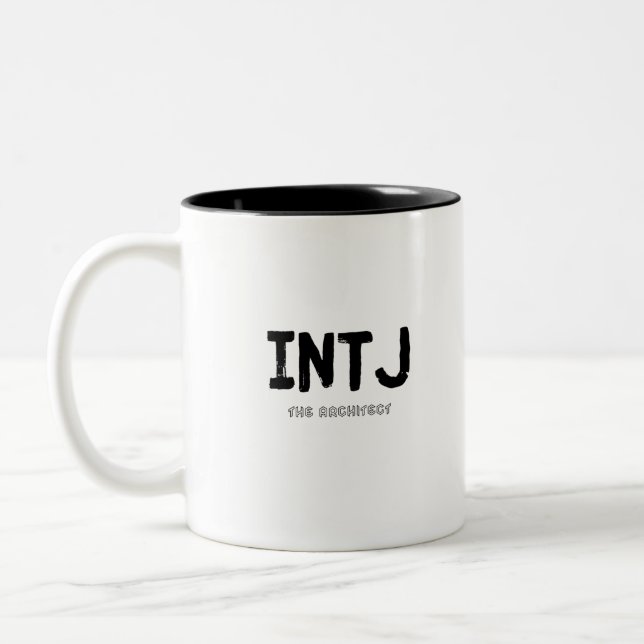 Tasse 2 Couleurs INTJ - The Architect (Black) (Gauche)