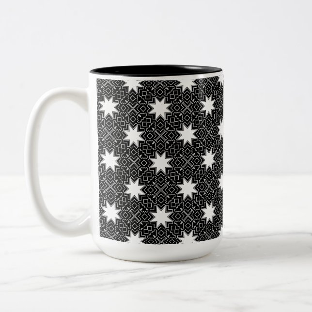 Tasse 2 Couleurs INV géométrique étoile (Gauche)