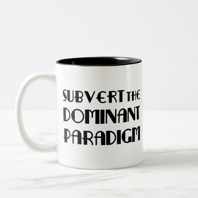 Tasse 2 Couleurs inverser le paradigme dominant (Gauche)