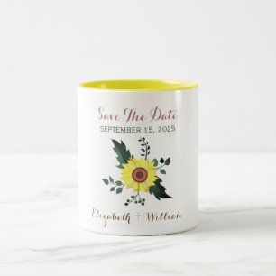 Tasse 2 Couleurs Invitation de mariage à retenir la date