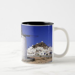 Tasse 2 Couleurs Ios, Grèce. Beau et net, blanc et