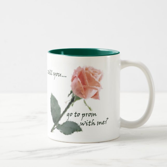 Tasse 2 Couleurs Irez-vous au bal d'étudiants avec moi ? (Droit)