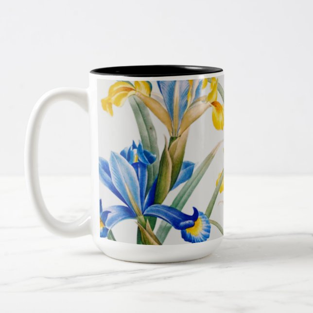 Tasse 2 Couleurs Iris d'Espagne par Pierre-Joseph Redouté (Gauche)