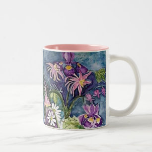 Tasse 2 Couleurs Iris et marguerite de Columbine