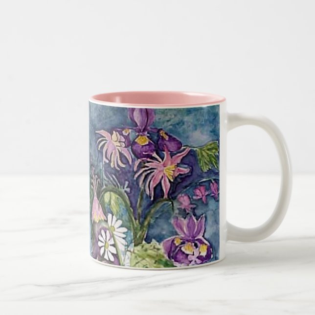 Tasse 2 Couleurs Iris et marguerite de Columbine (Droit)