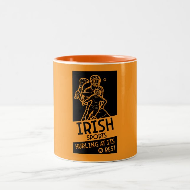 Tasse 2 Couleurs Irish Hurling Sport (Centre)