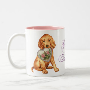 Tasse 2 Couleurs Irish Setter Heart Maman