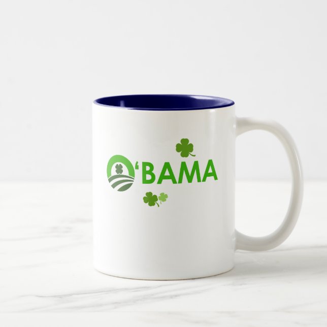 Tasse 2 Couleurs Irlandais O'Bama (Droit)
