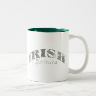 Tasse 2 Couleurs Irlandais - Trouble d'attitude