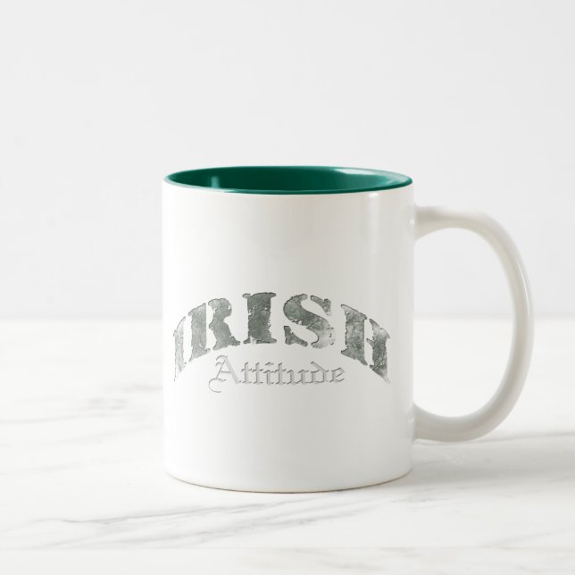 Tasse 2 Couleurs Irlandais - Trouble d'attitude (Droit)