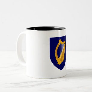 Tasse 2 Couleurs Irlande pays blason armoiries symbole emblème lyre