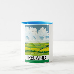 Tasse 2 Couleurs Irlande pour une carte postale de voyage de vacanc