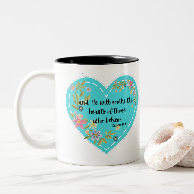 Tasse 2 Couleurs islamic quote (Avec donut)