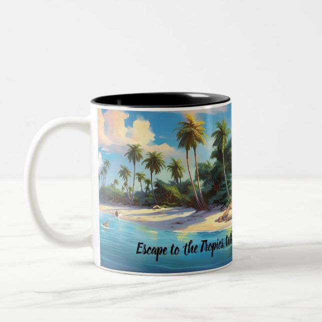 Tasse 2 Couleurs Island Dreams - Collection Caribbean Friends (Gauche)