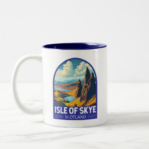 Tasse 2 Couleurs Isle of Skye Scotland Travel Art Vintage