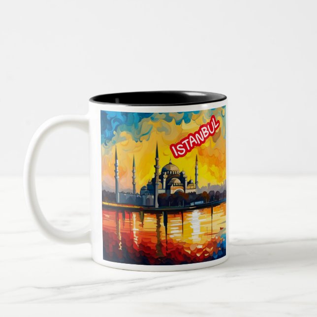 Tasse 2 Couleurs Istanbul Turquie Souvenir (Gauche)