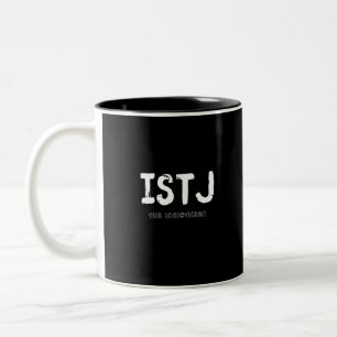 Tasse 2 Couleurs ISTJ - Rationaliste pratique (blanc)