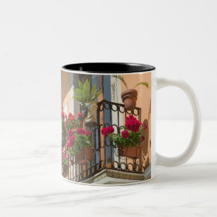 Tasse 2 Couleurs ITALIE, Sicile, TAORMINE : Corso Umberto 1,