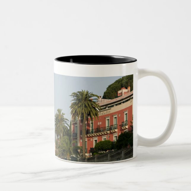 Tasse 2 Couleurs ITALIE, Sicile, TAORMINE : Hotel Schuler (Droit)
