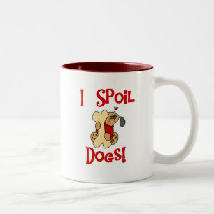 Tasse 2 Couleurs J'abîme des T-shirts et des cadeaux de chiens