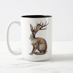 Tasse 2 Couleurs Jackalope Cryptid Animal