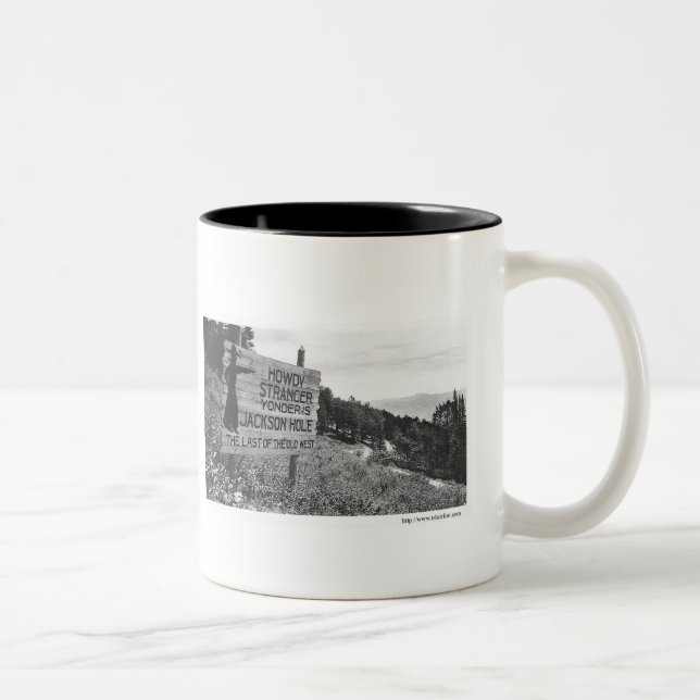 Tasse 2 Couleurs Jackson Hole vintage (Droit)