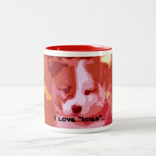 Tasse 2 Couleurs J'adore "Icies"... (Centre)