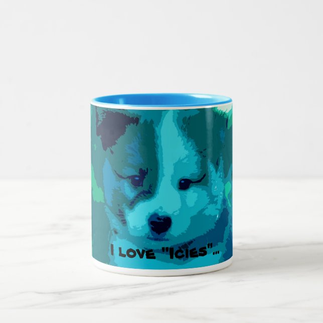 Tasse 2 Couleurs J'adore "Icies"... (Centre)