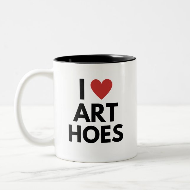 TASSE 2 COULEURS J'ADORE LES CHEVAUX D'ART (Gauche)