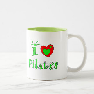 Tasse 2 Couleurs J'adore les pilates - les cafés sur mesure