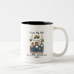 Tasse 2 Couleurs J'adore mes enfants mais j'adore encore plus le bu