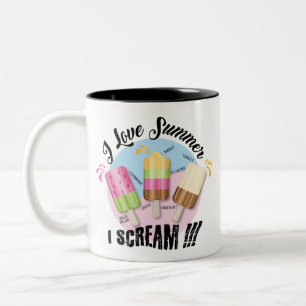 Tasse 2 Couleurs J'adore Summer - Je hurle ! ! !