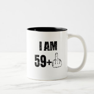 Tasse 2 Couleurs J'ai 59 ans plus 1, le soixantième anniversaire de