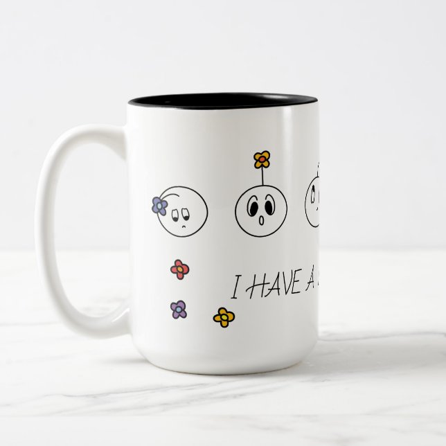 Tasse 2 Couleurs J'ai beaucoup de sentiments (Gauche)