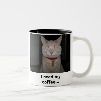 Tasse 2 Couleurs J'ai besoin de mon café…