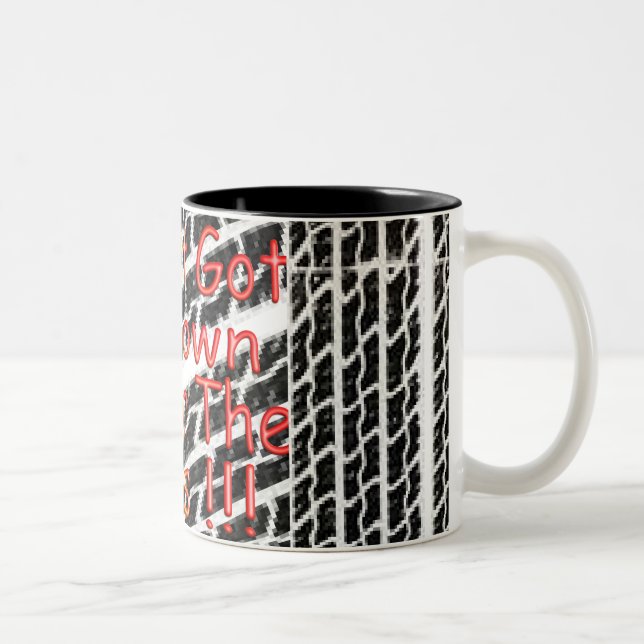 Tasse 2 Couleurs J'ai juste obtenu jeté sous l'autobus (Droit)