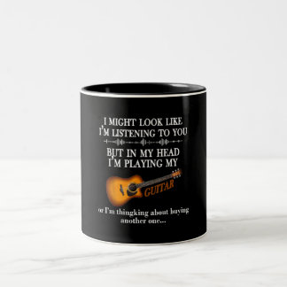 Tasse 2 Couleurs J'Ai L'Air D'Écouter Ton Amant Guitare