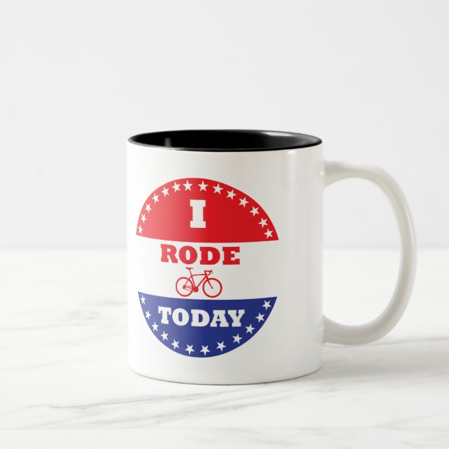 Tasse 2 Couleurs J'ai roulé aujourd'hui (Droit)