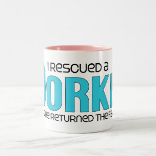 Tasse 2 Couleurs J'ai secouru une conception d'adoption de chien de