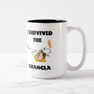 Tasse 2 Couleurs J'ai survécu au Chancla