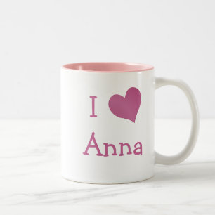 Tasse 2 Couleurs J'aime Anna