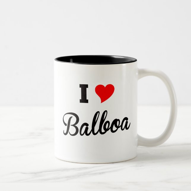 Tasse 2 Couleurs J'aime Balboa polaire (Droit)