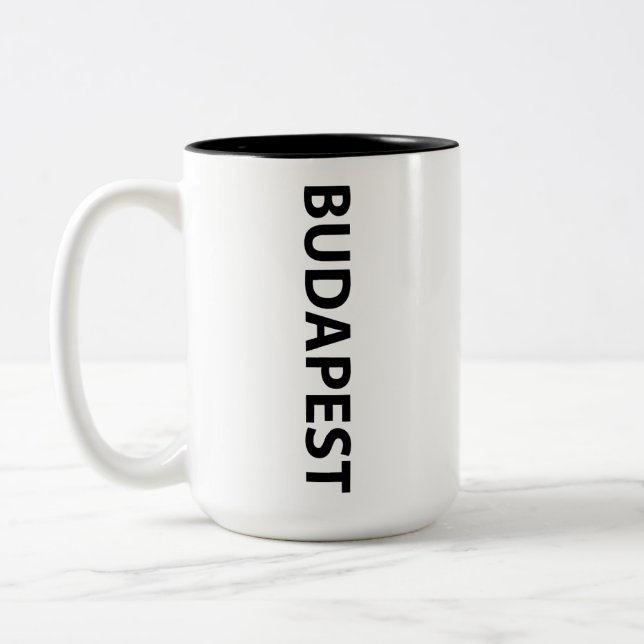 Tasse 2 Couleurs J'aime Budapest (Gauche)